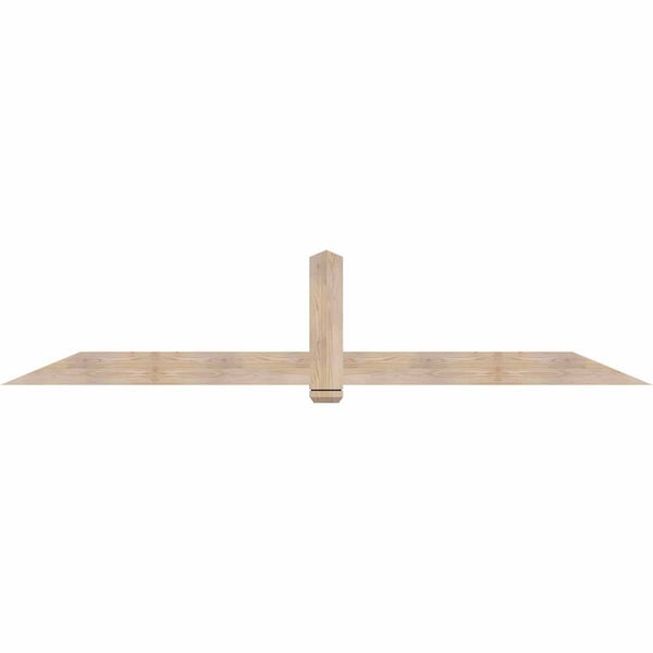 Ekena Millwork Eugene Smooth Timber Gable Bracket, Douglas Fir, 108"W x 22"H x 1 1/2"D x 5 1/2"F, 5/12 Pitch GBW108X22X0206EUG00SDF - main